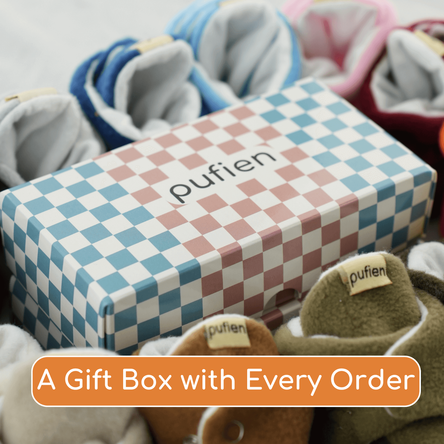 Army Green Fluffy Baby Booties