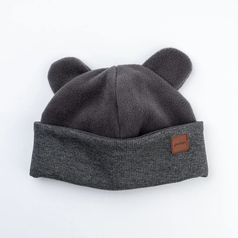 Anthracite Baby Shoes + Hat Beanie Bundle