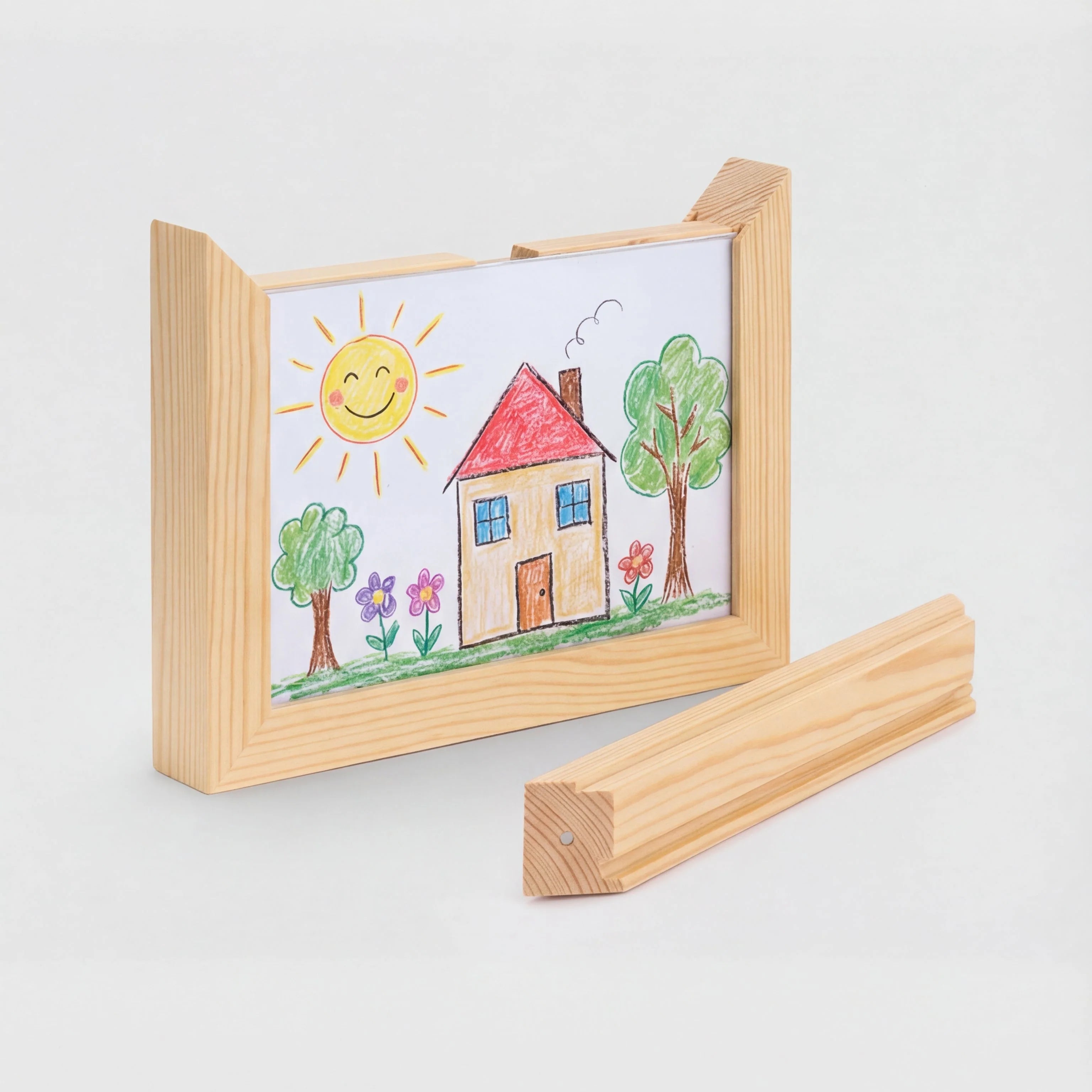 Kids Artwork Display Frame A4 with Storage