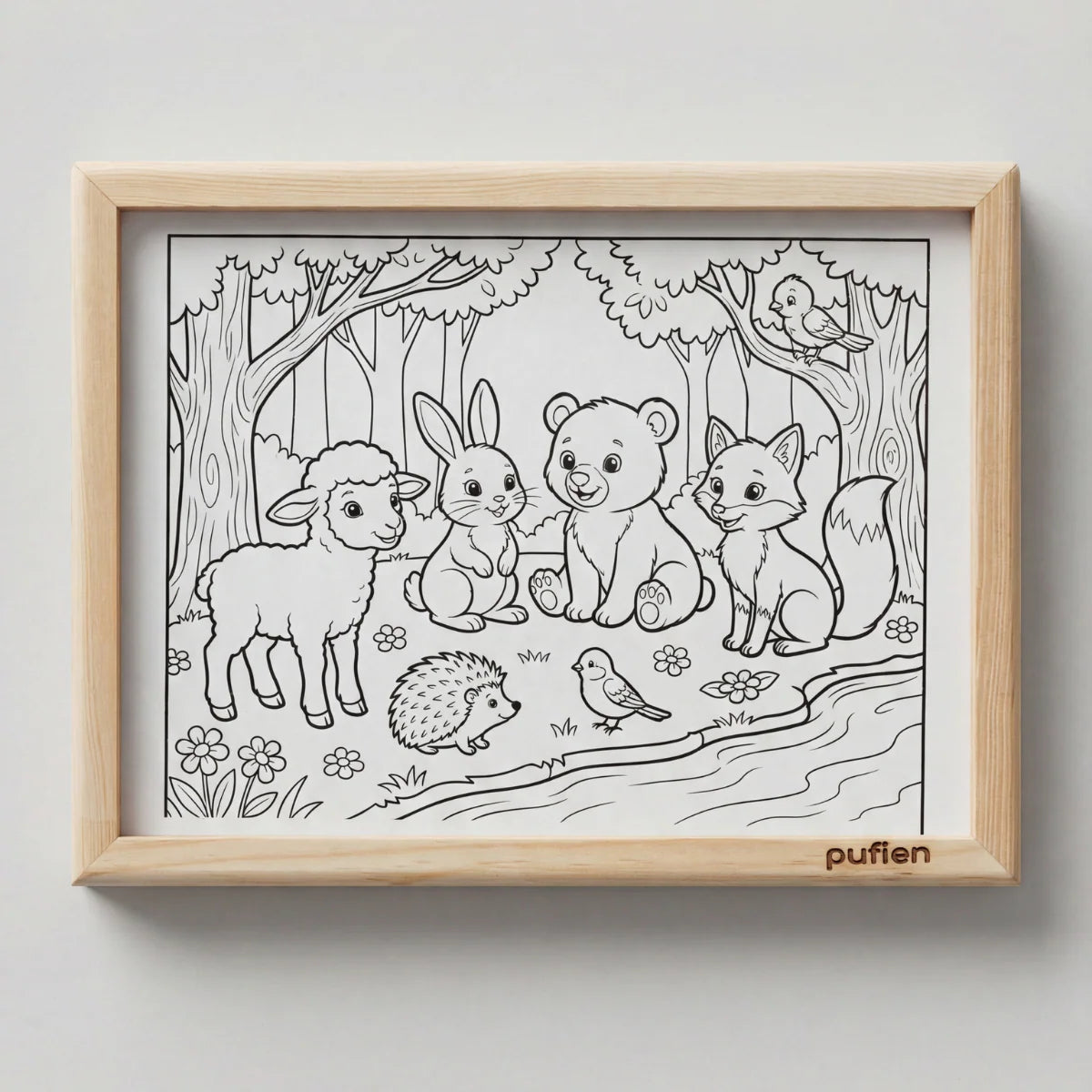 Kids Artwork Display Frame A4 with Storage