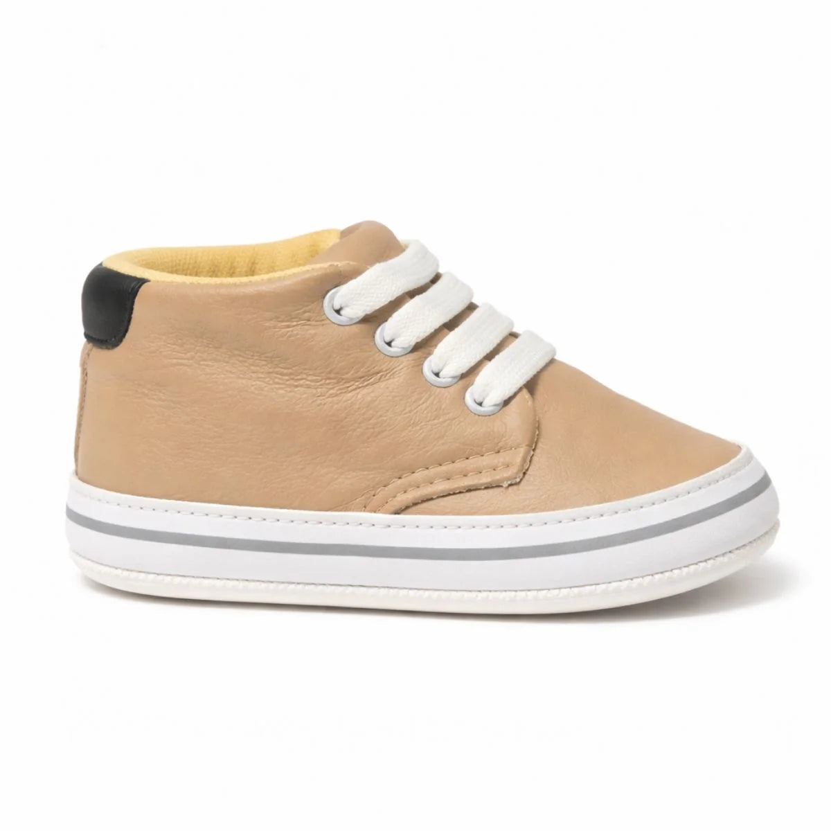 Beige Baby Lace Up Shoes