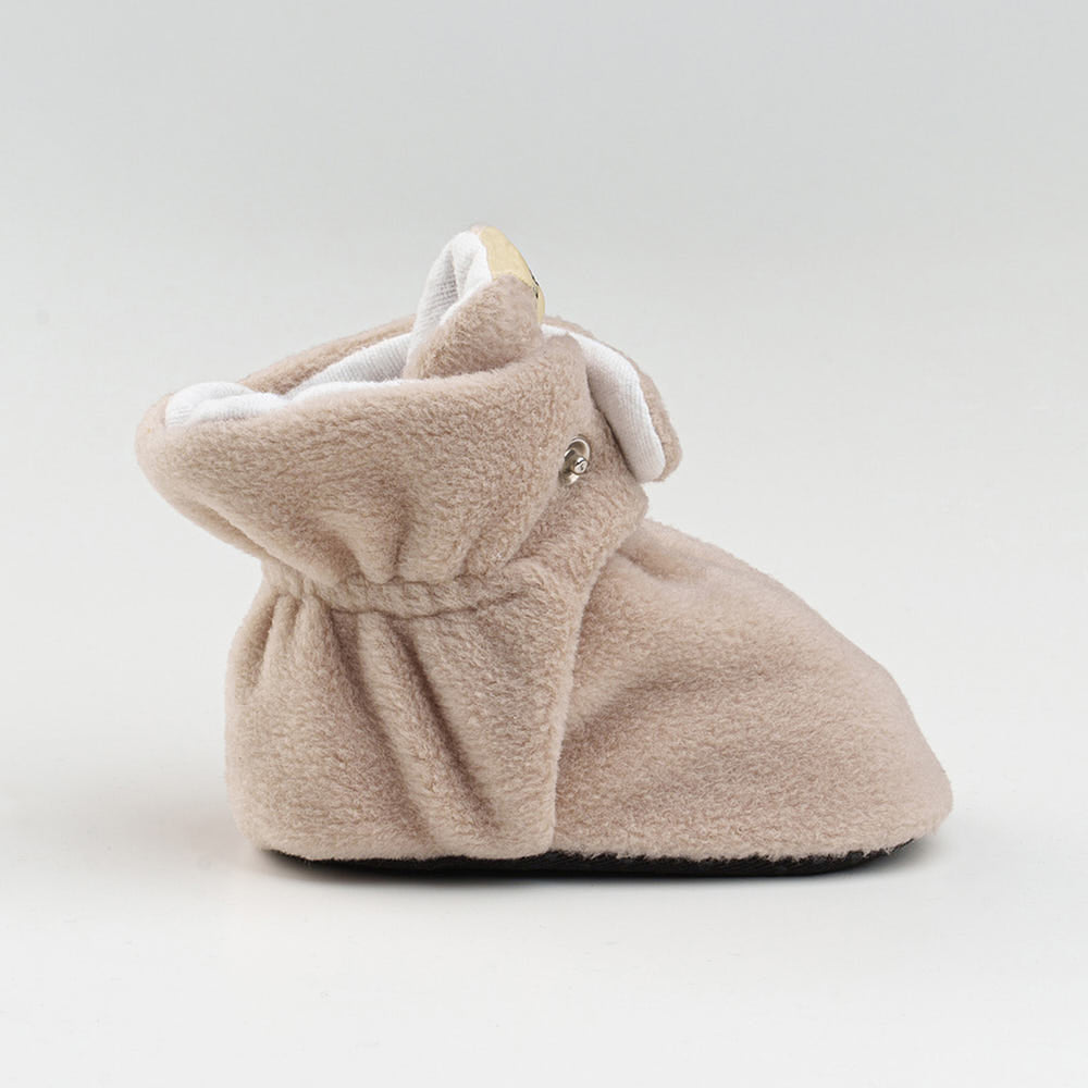 Beige Baby Booties