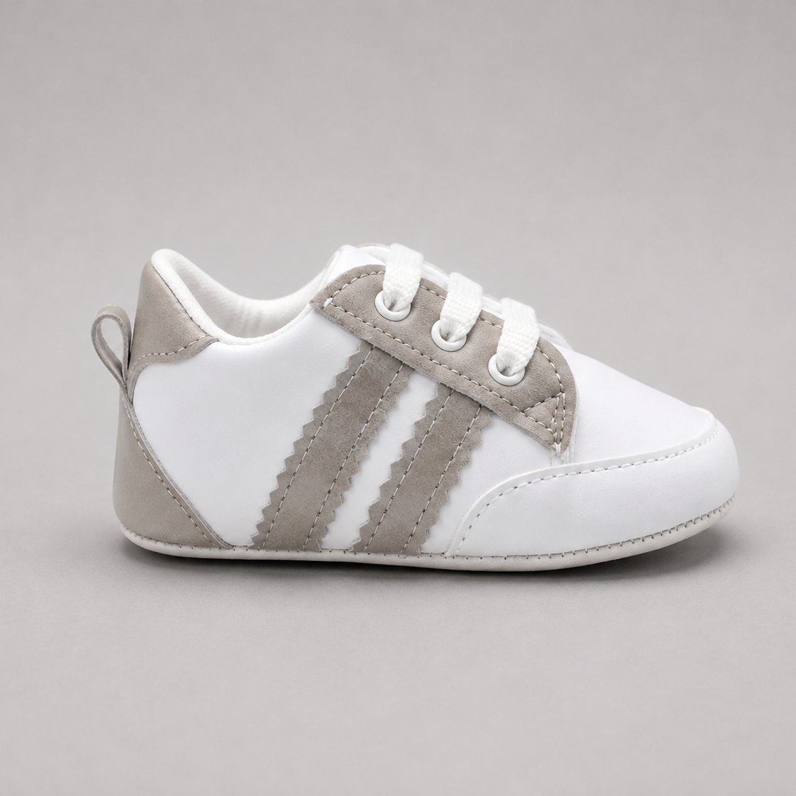 Baby Grey Striped Shoes