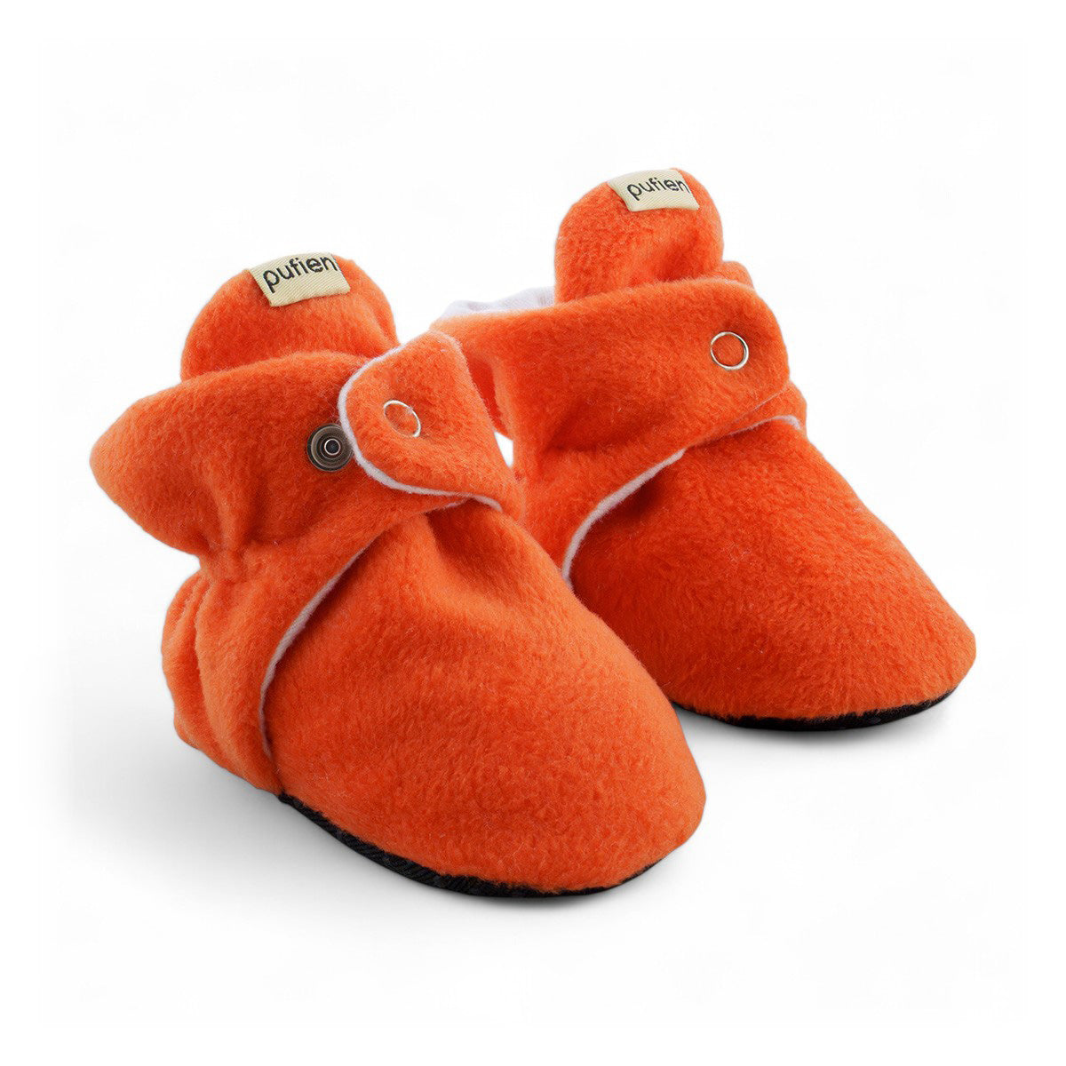 Orange Baby Booties