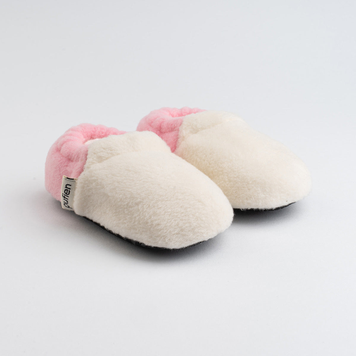 Pink - White Short Neck Baby Booties