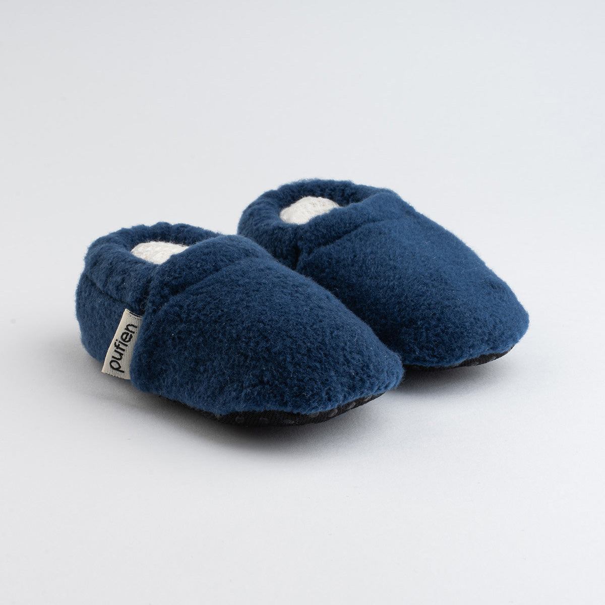 Navy Short Neck Baby Booties