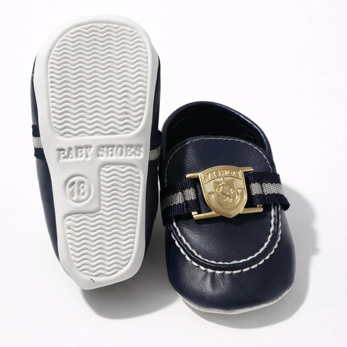 Navy Baby First Walking Shoes
