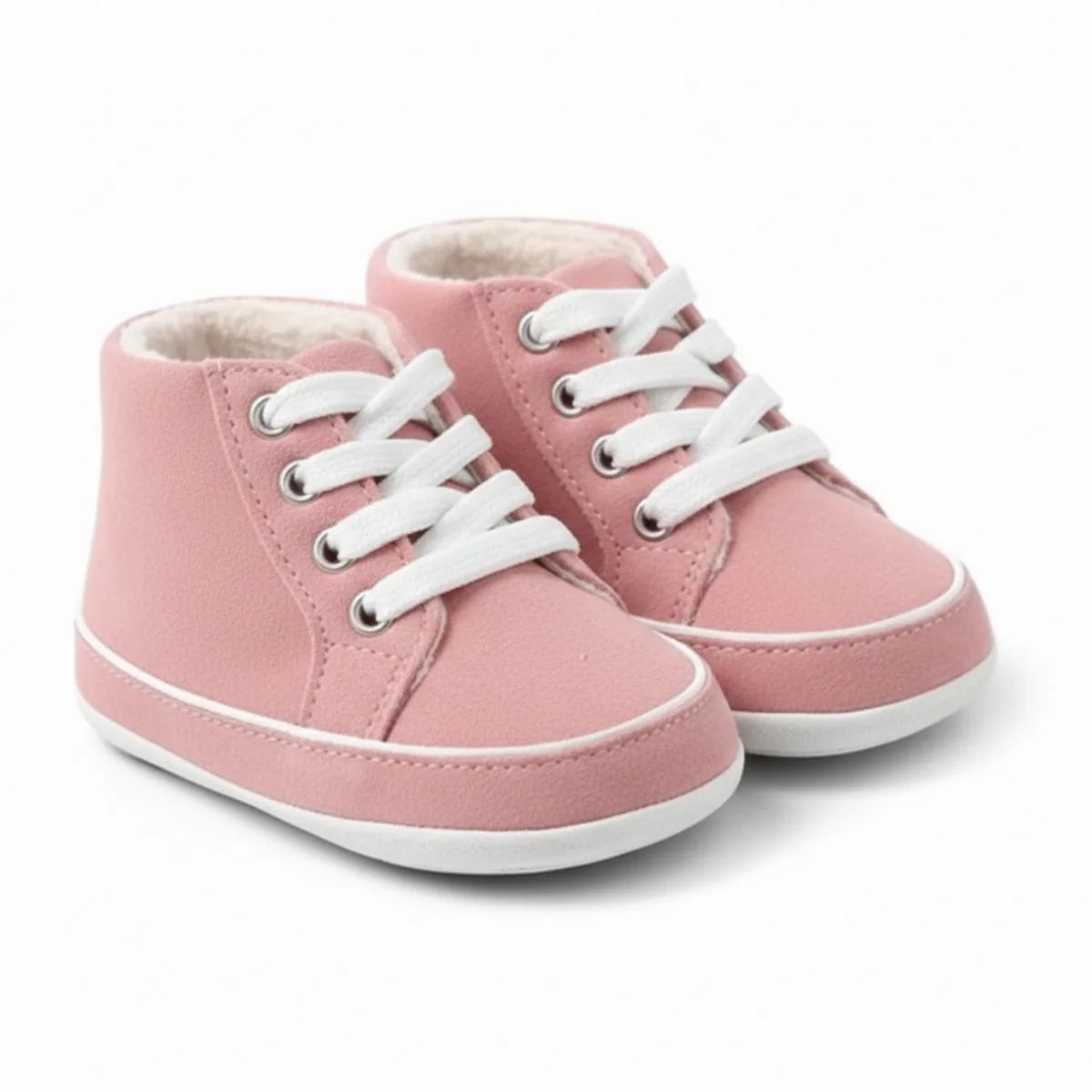 Pink Baby Lace Up Shoes