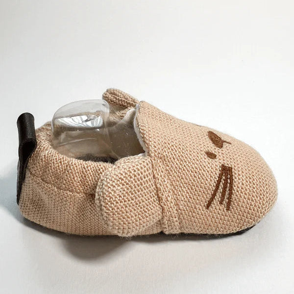 Rabbit Design Summer Baby Booties - Brown