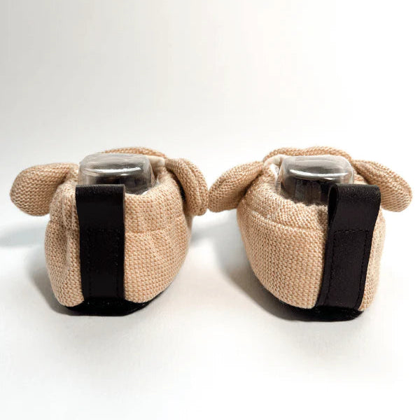 Rabbit Design Summer Baby Booties - Brown