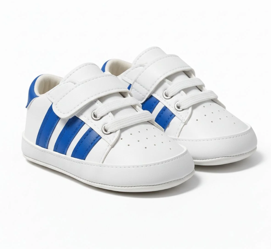 Baby Blue Striped Shoes