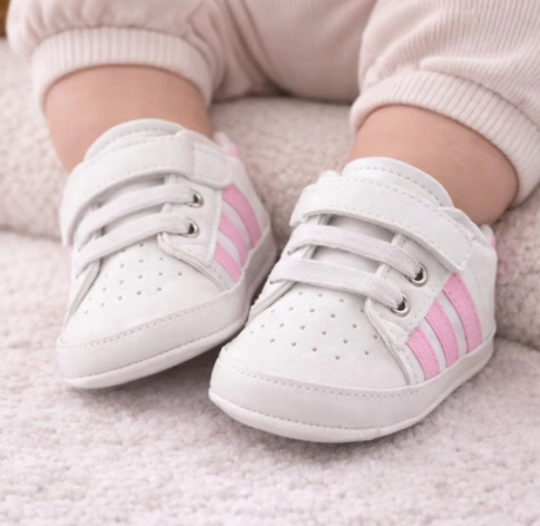 Baby Pink Striped Shoes