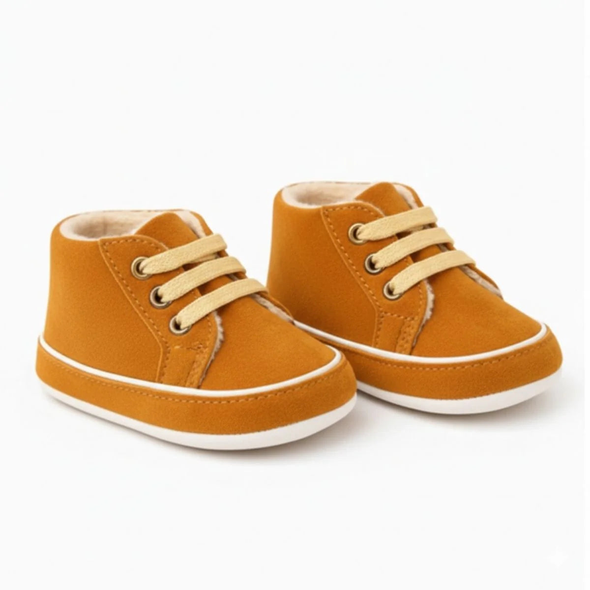 Camel Baby Lace Up Shoes