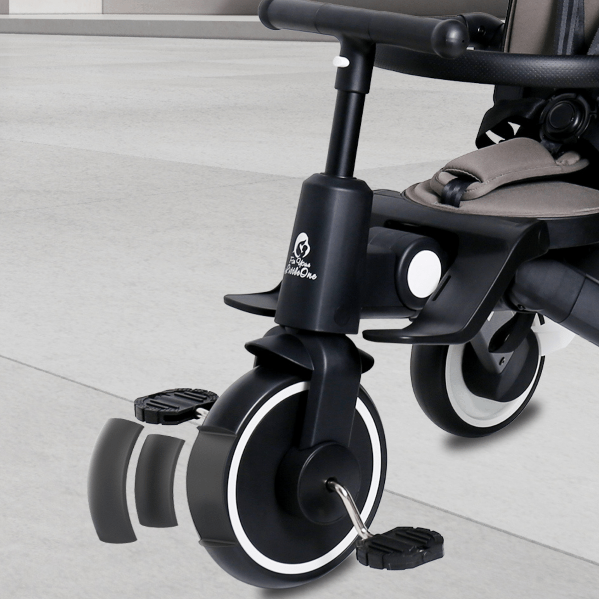 Foryourlittleone Xplor 6 in 1 Foldable Trike - Grey Olive (10m-4y)