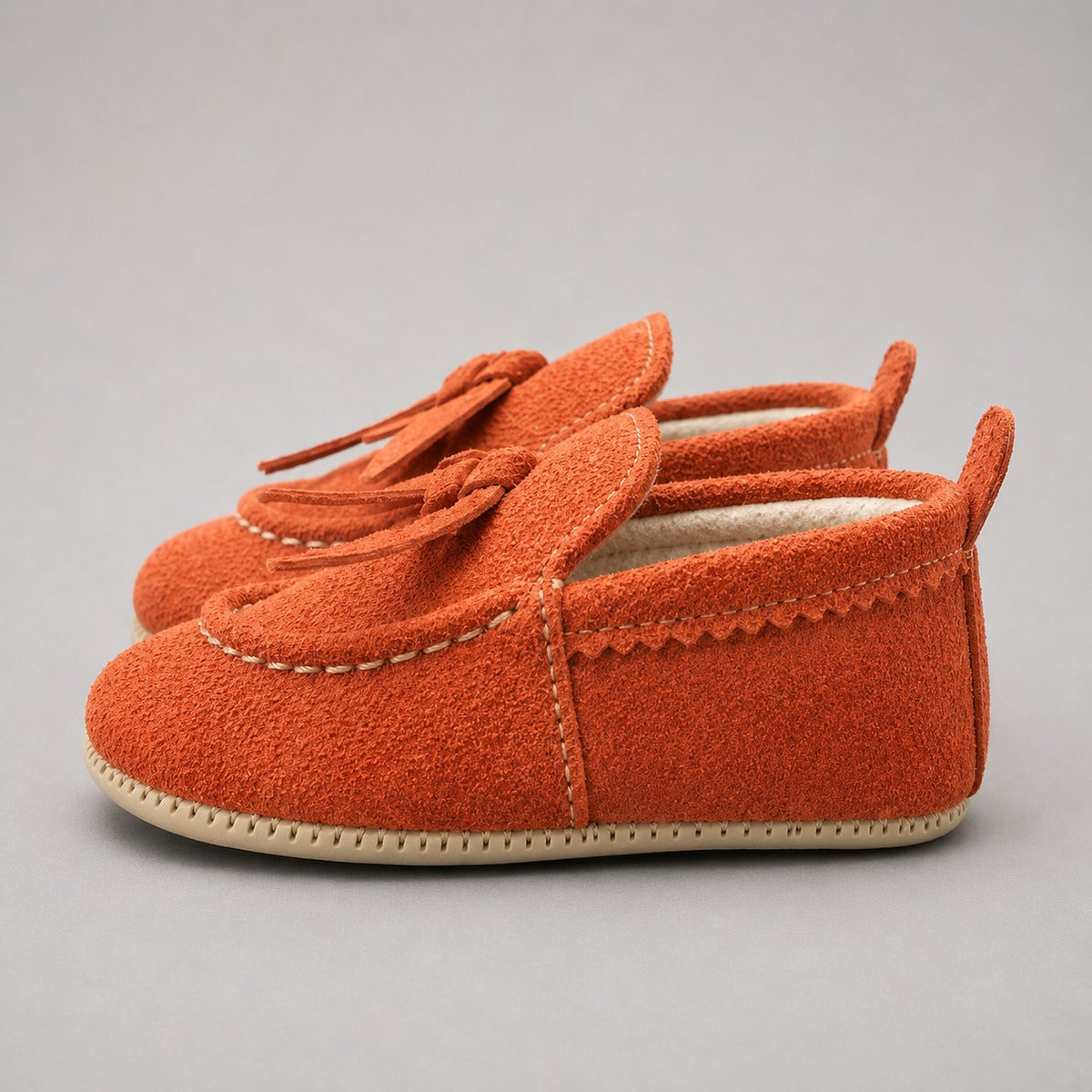 Orange Baby First Walking Shoes