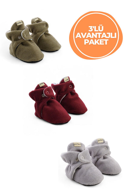 3'lü Avantajlı Paket ( Asker Yeşili-Bordo-Gri )