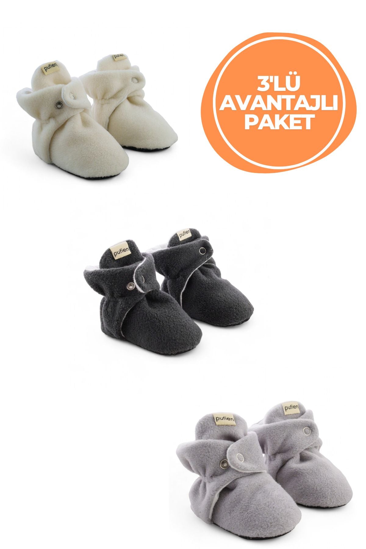 3'lü Avantajlı Paket ( Beyaz-Antrasit-Gri )