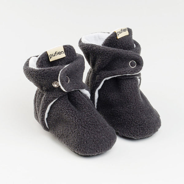 Anthracite Baby Booties