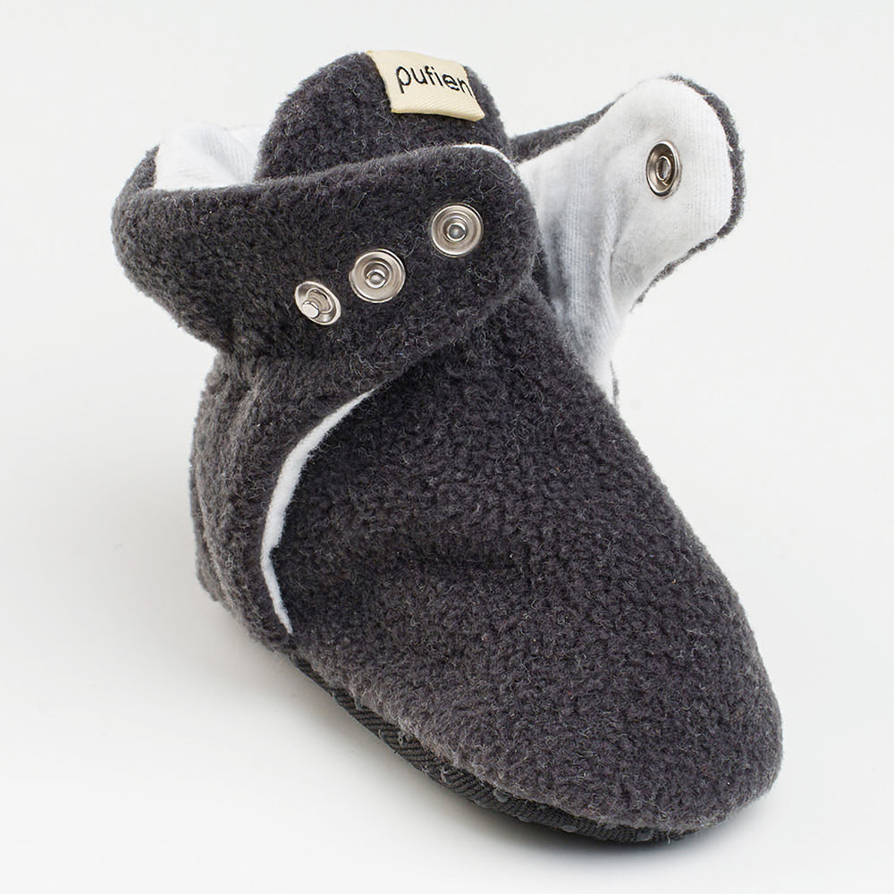 Anthracite Baby Booties