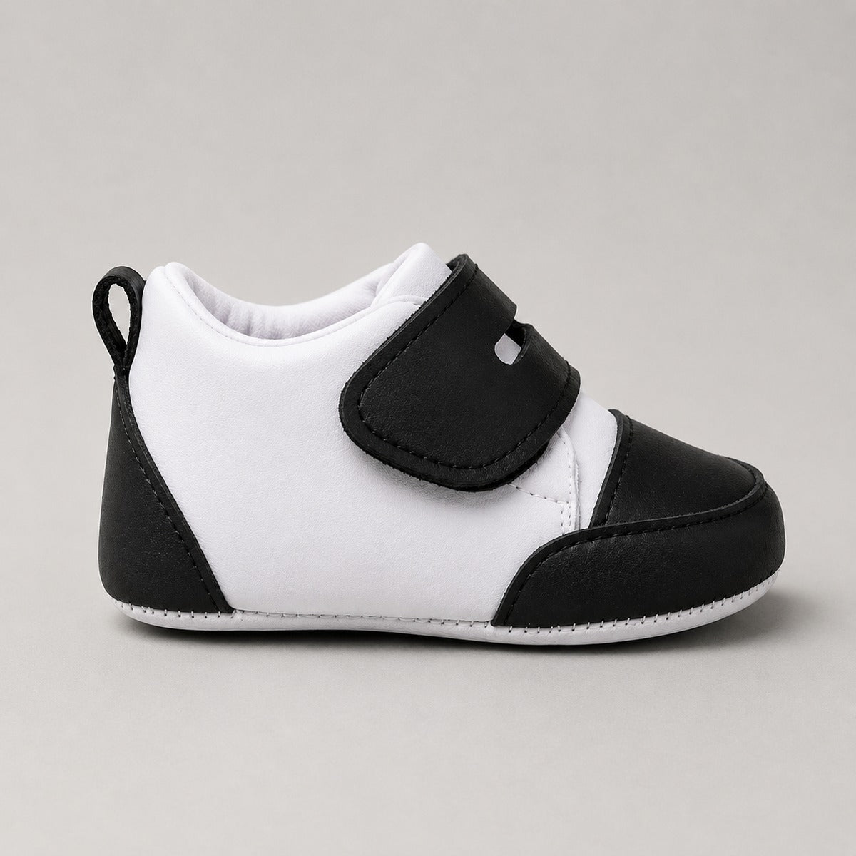 Baby Black Velcro Shoes