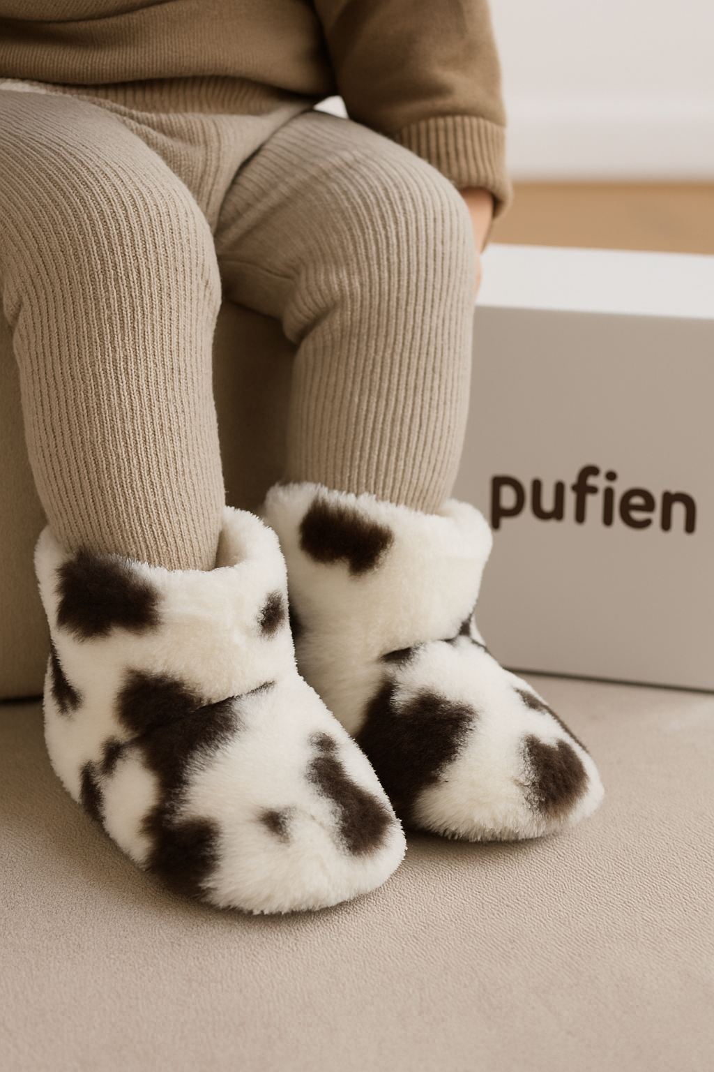 Black White Baby Booties Walking Shoes