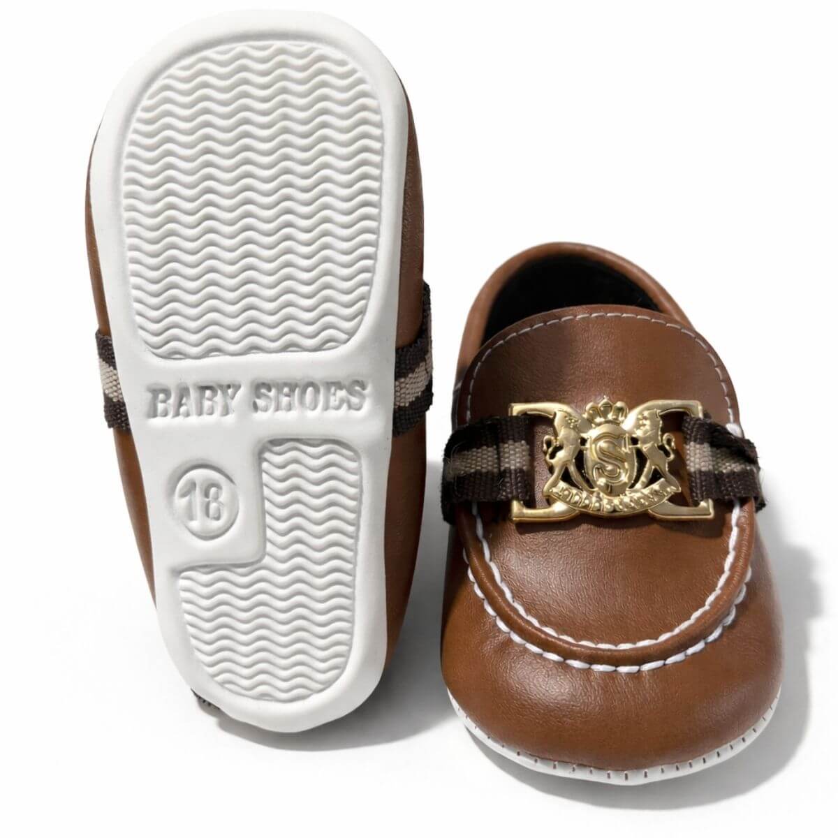 Brown Baby First Walking Shoes