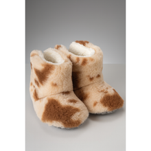 Brown Beige Baby Booties Walking Shoes