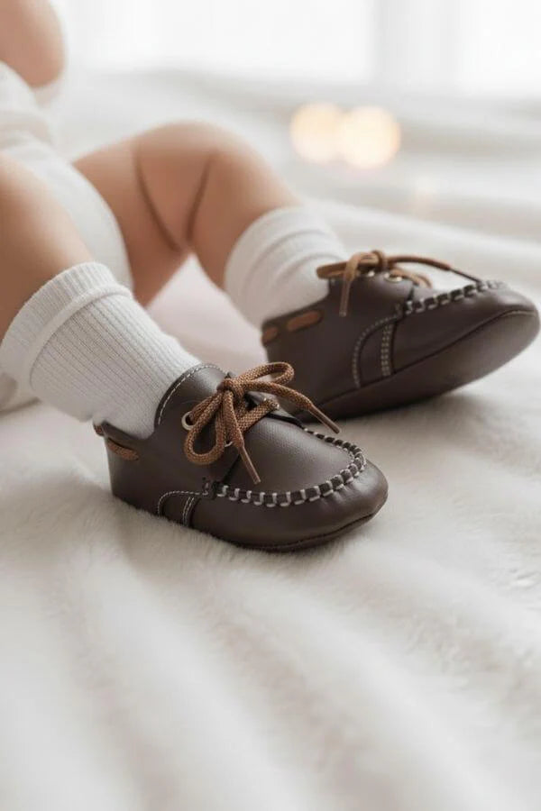 Brown Baby Leather Shoes