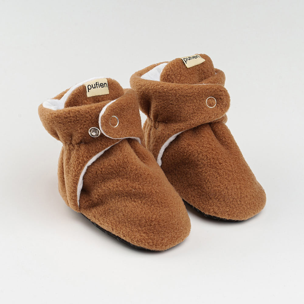 Brown Baby Booties