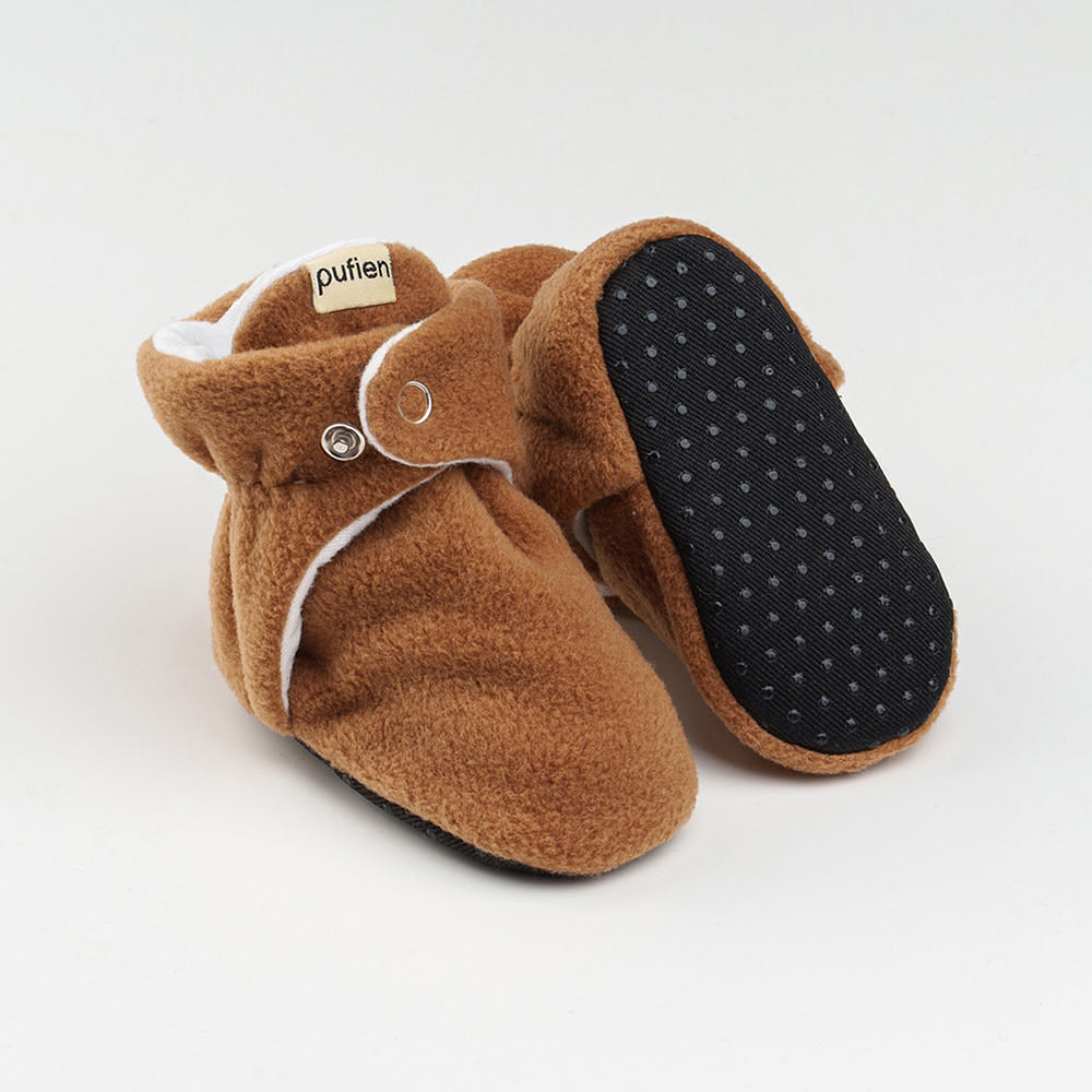 Brown Baby Booties