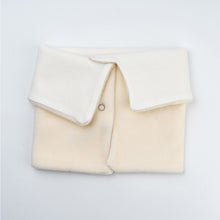 White Baby Hat & Scarf 2-in-1