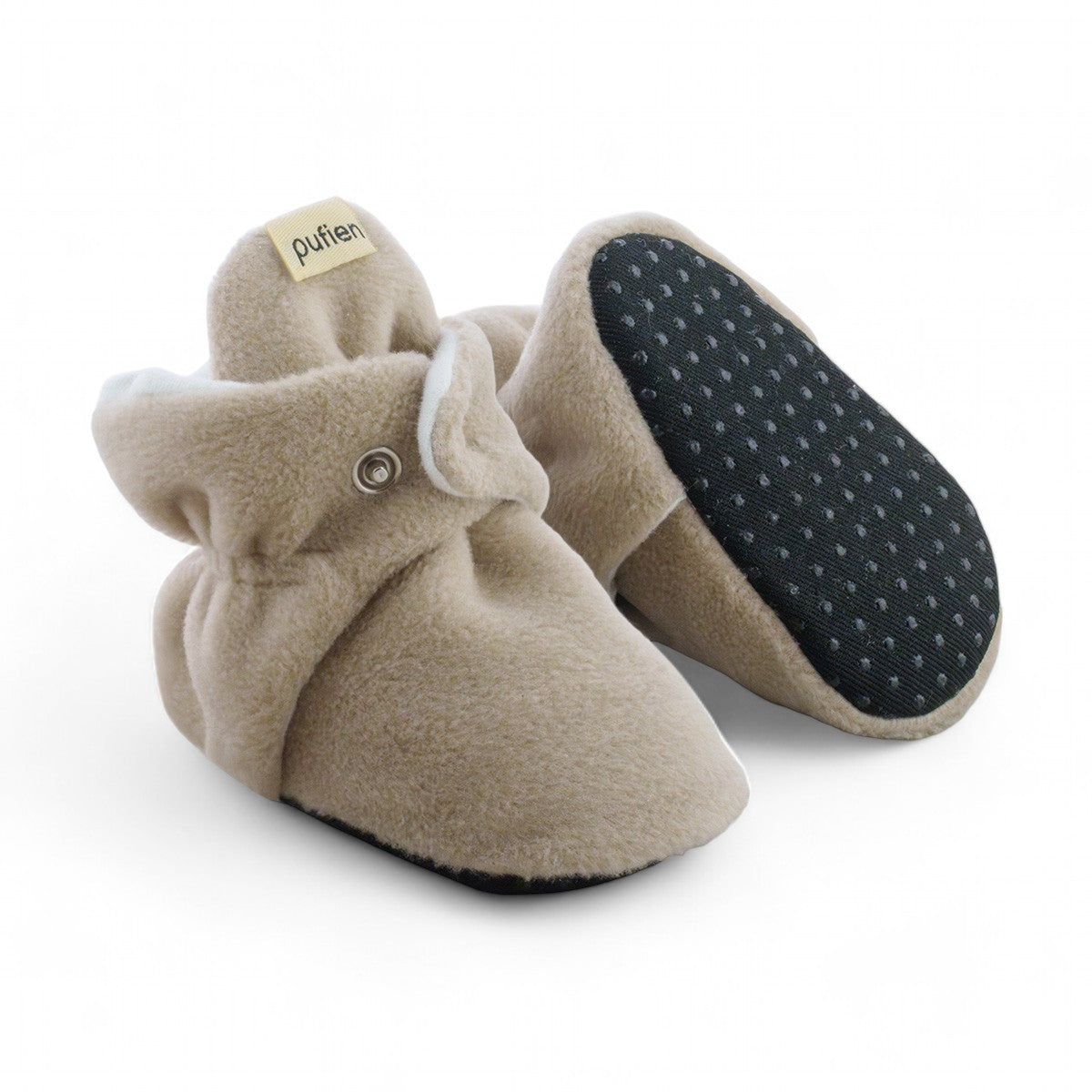 Beige Baby Booties