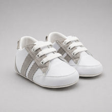 Baby Grey Striped Shoes