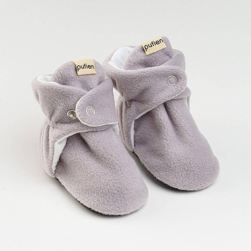 Grey Baby Booties
