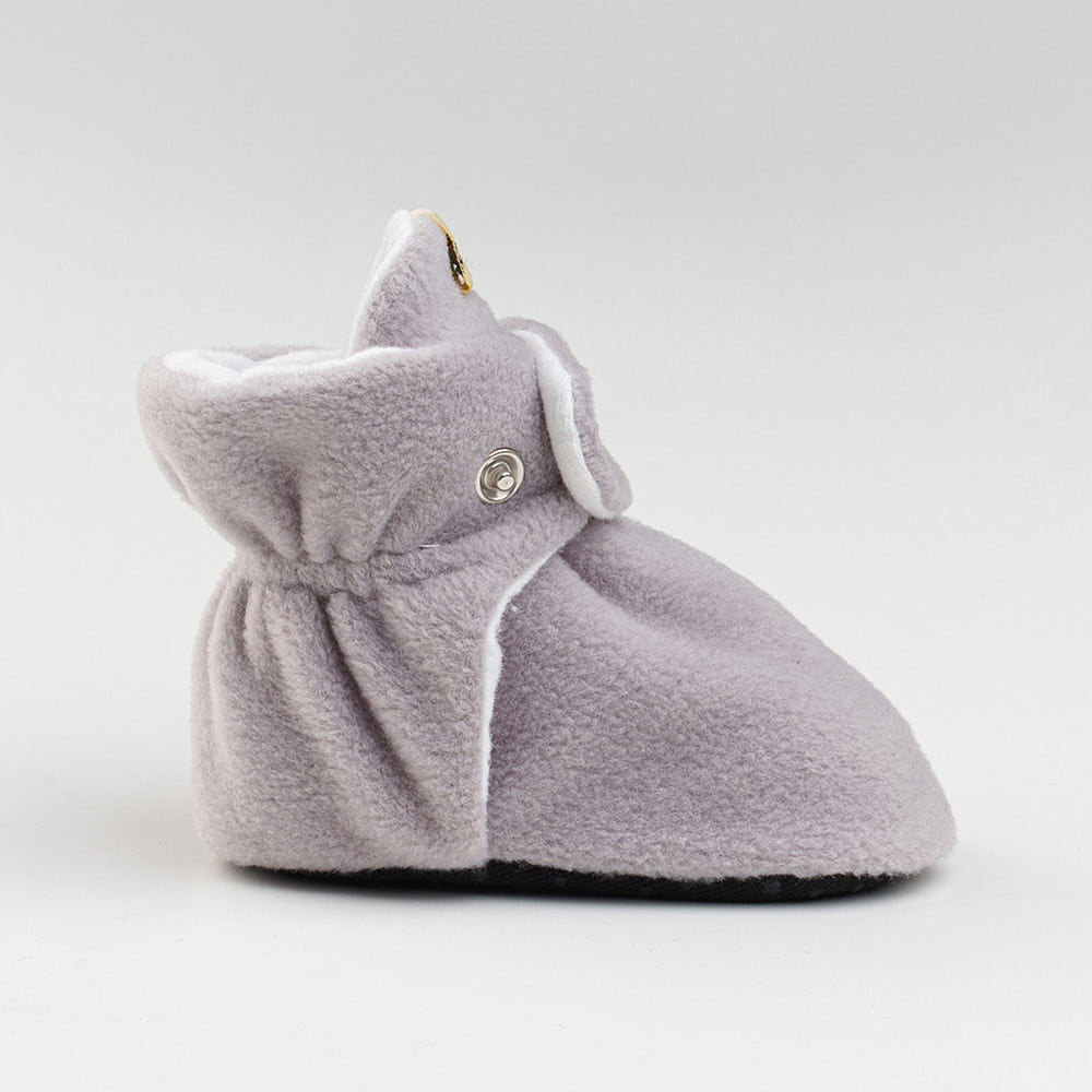 Grey Baby Booties