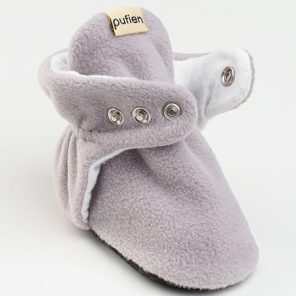 Grey Baby Booties