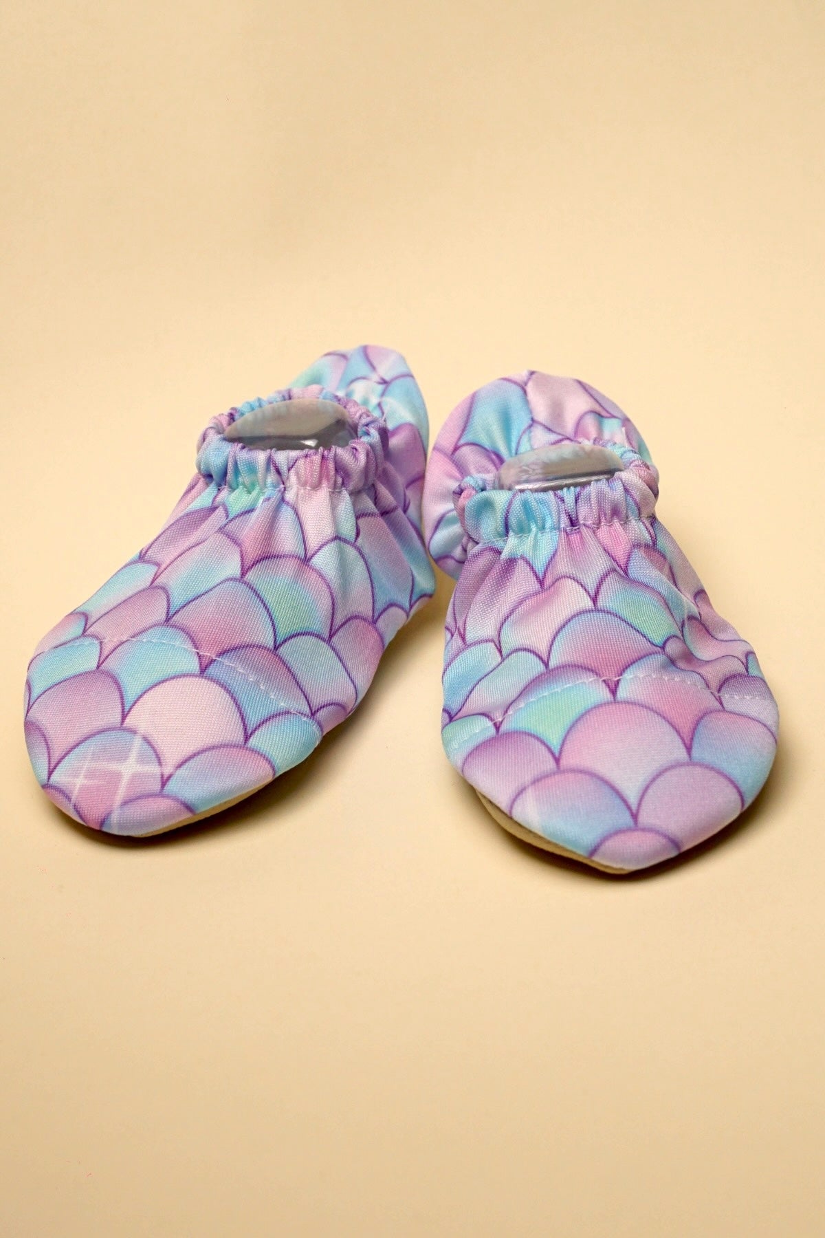 Baby Swimming Booties Purple Mermaid Design