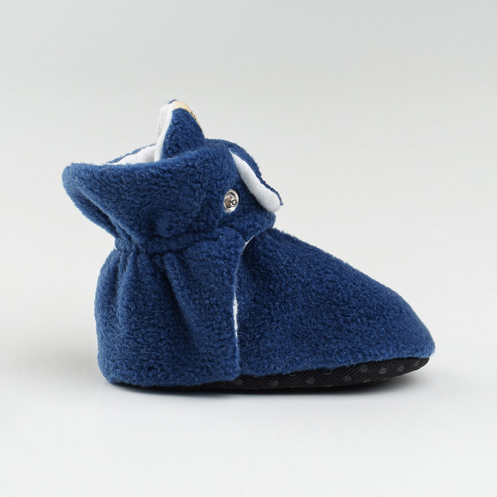Navy Baby Booties