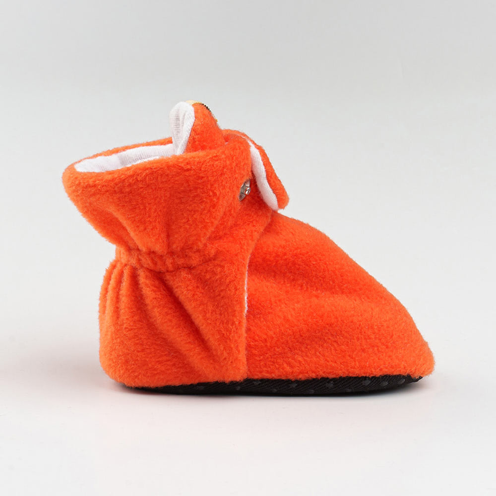 Orange Baby Booties