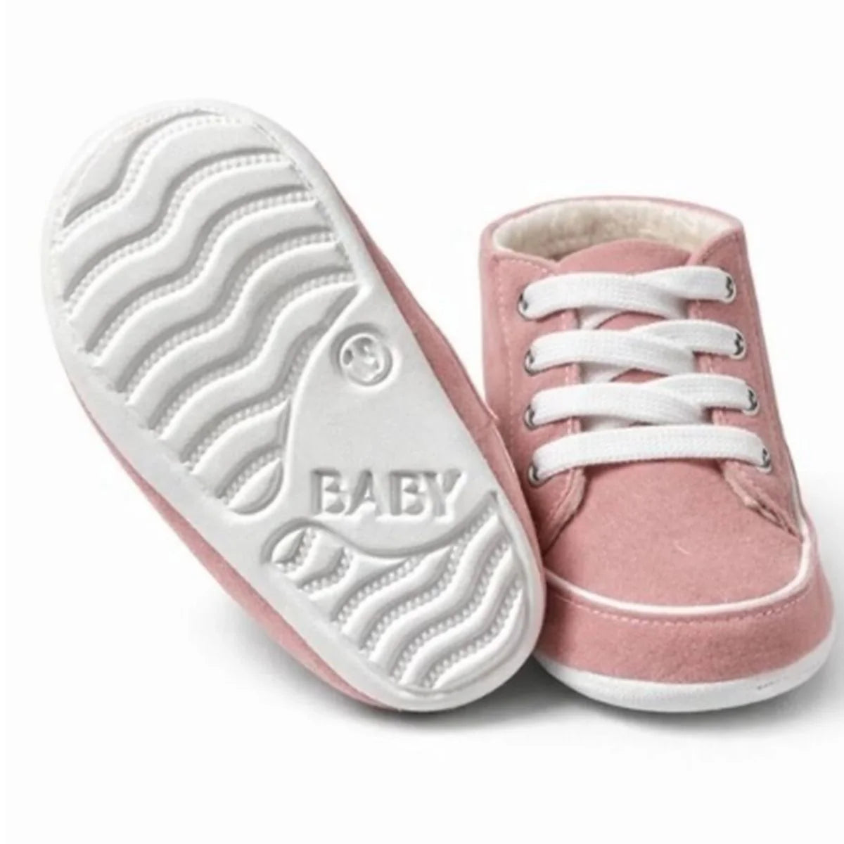 Pink Baby Lace Up Shoes