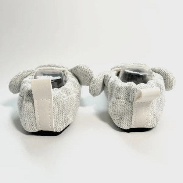 Rabbit Design Summer Baby Booties - Grey