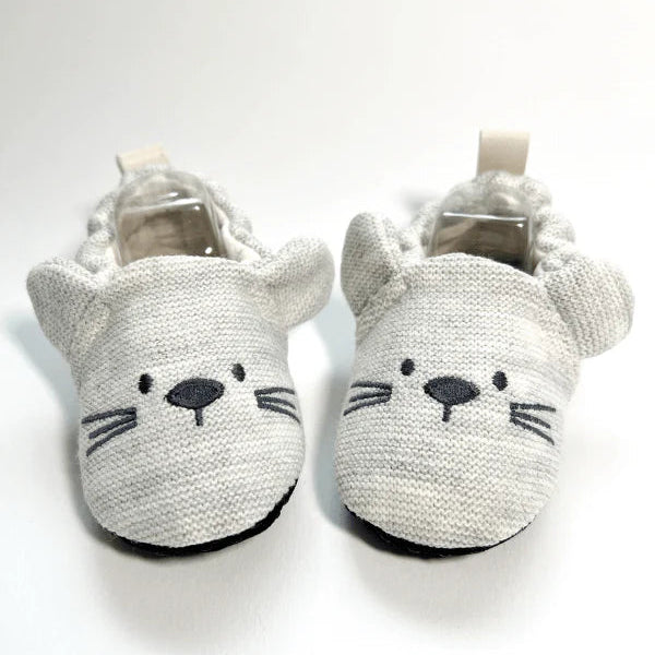Rabbit Design Summer Baby Booties - Grey