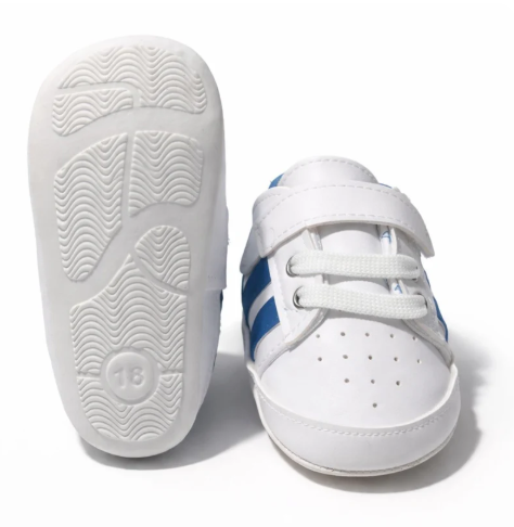 Baby Blue Striped Shoes