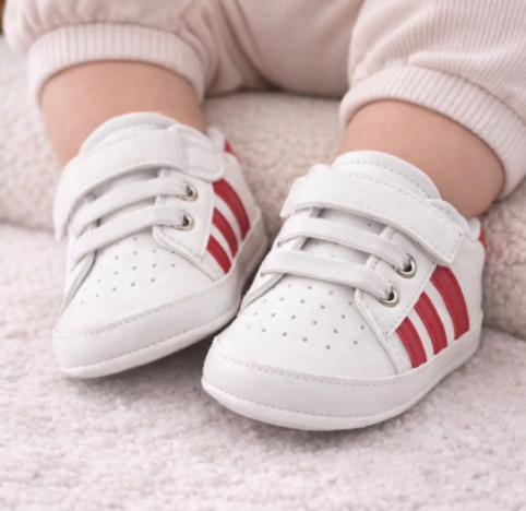 Baby Red Striped Shoes