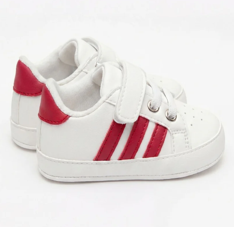 Baby Red Striped Shoes