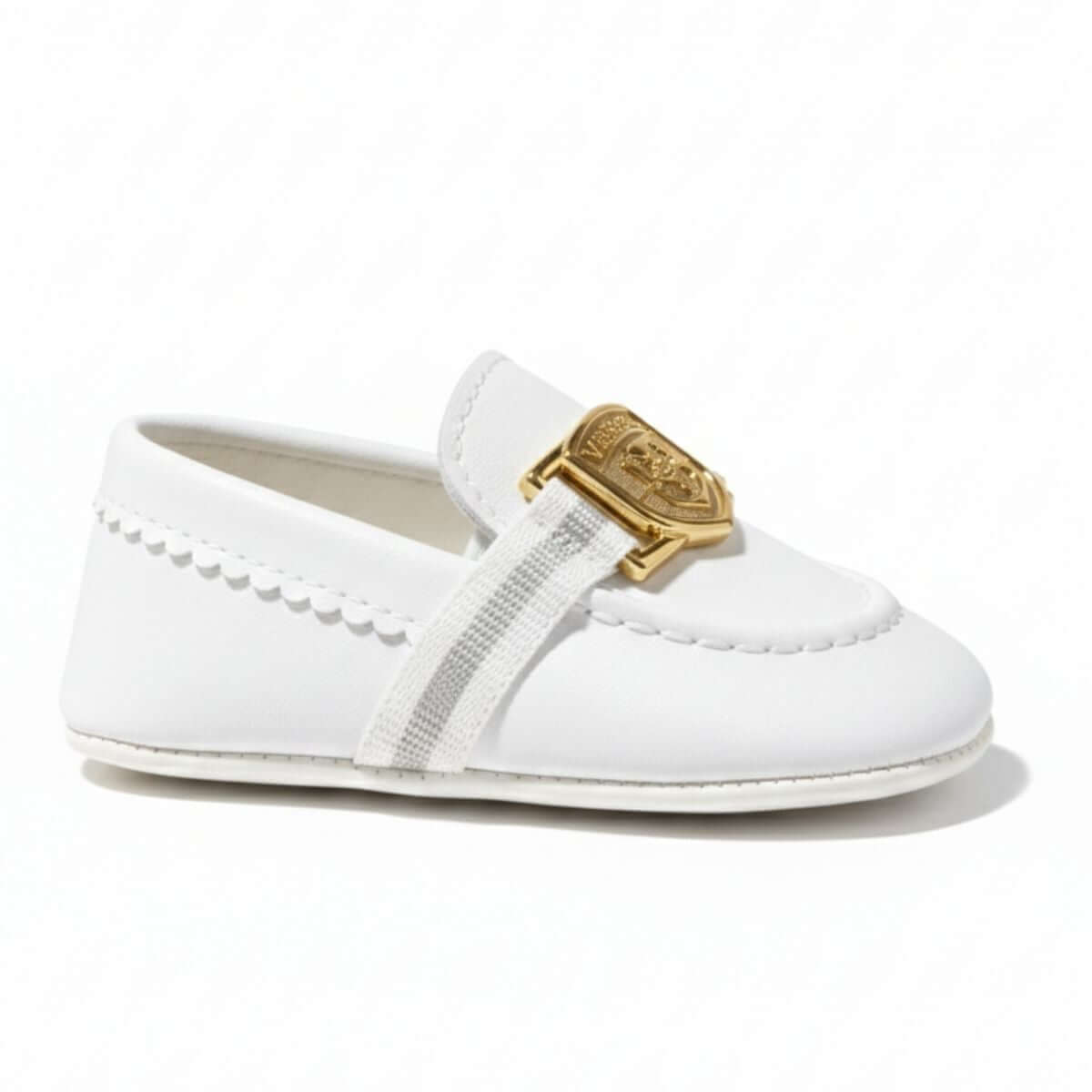 White Baby First Walking Shoes
