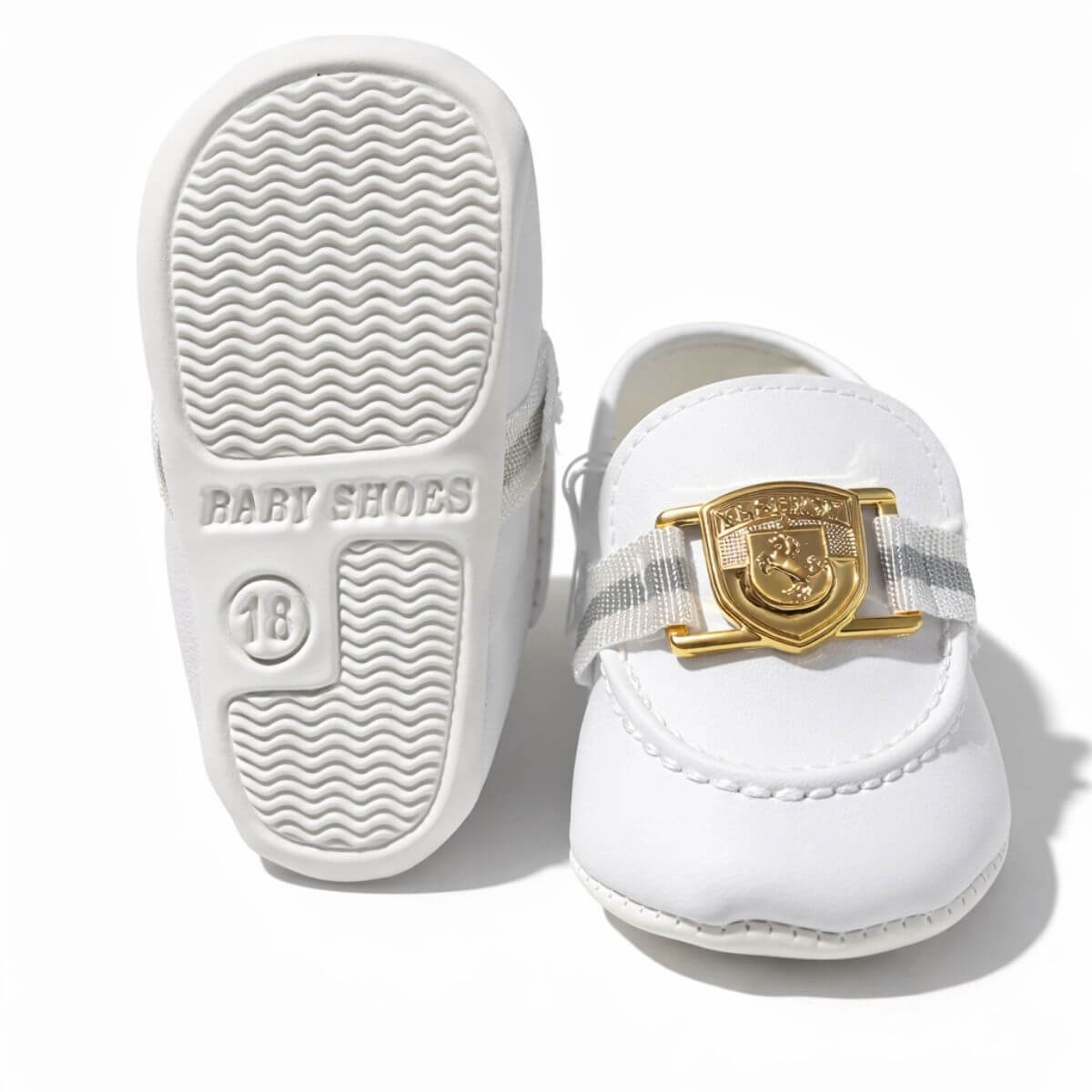 White Baby First Walking Shoes