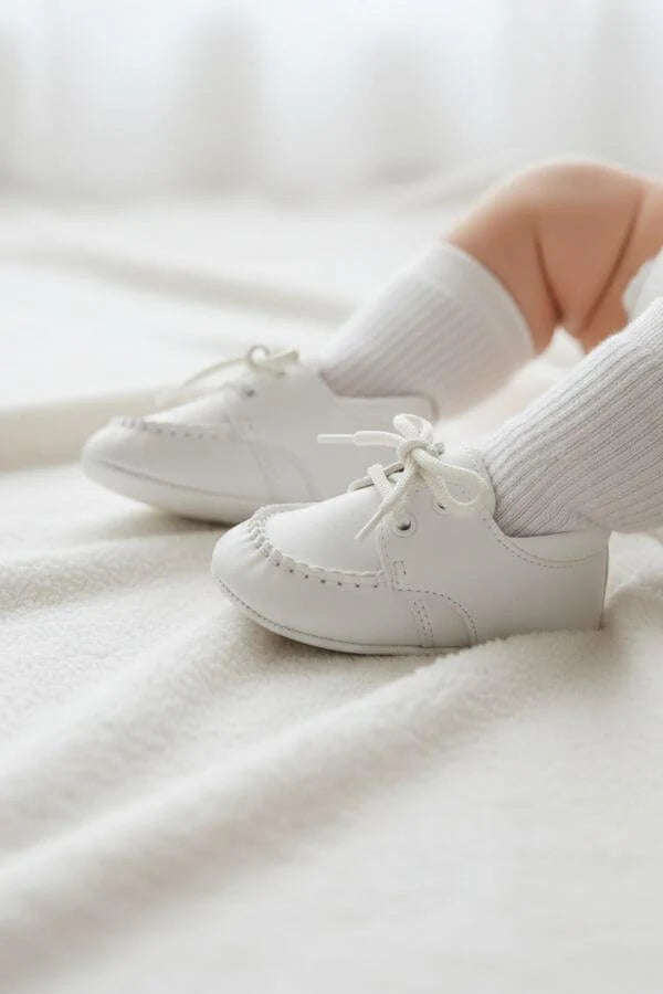 White Baby Leather Shoes