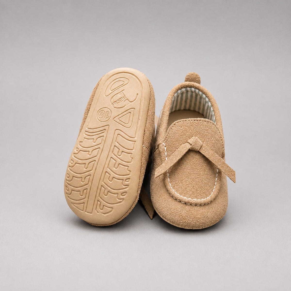 Beige Baby First Walking Shoes