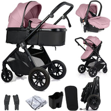 For Your Little One Cruise 3 In 1 Travel System With Car Seat - Blush Rose (Free Cupholder And Seat Liner Included!)